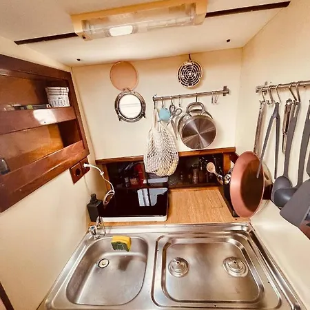 Stylish 80's Fishing Boat Botel